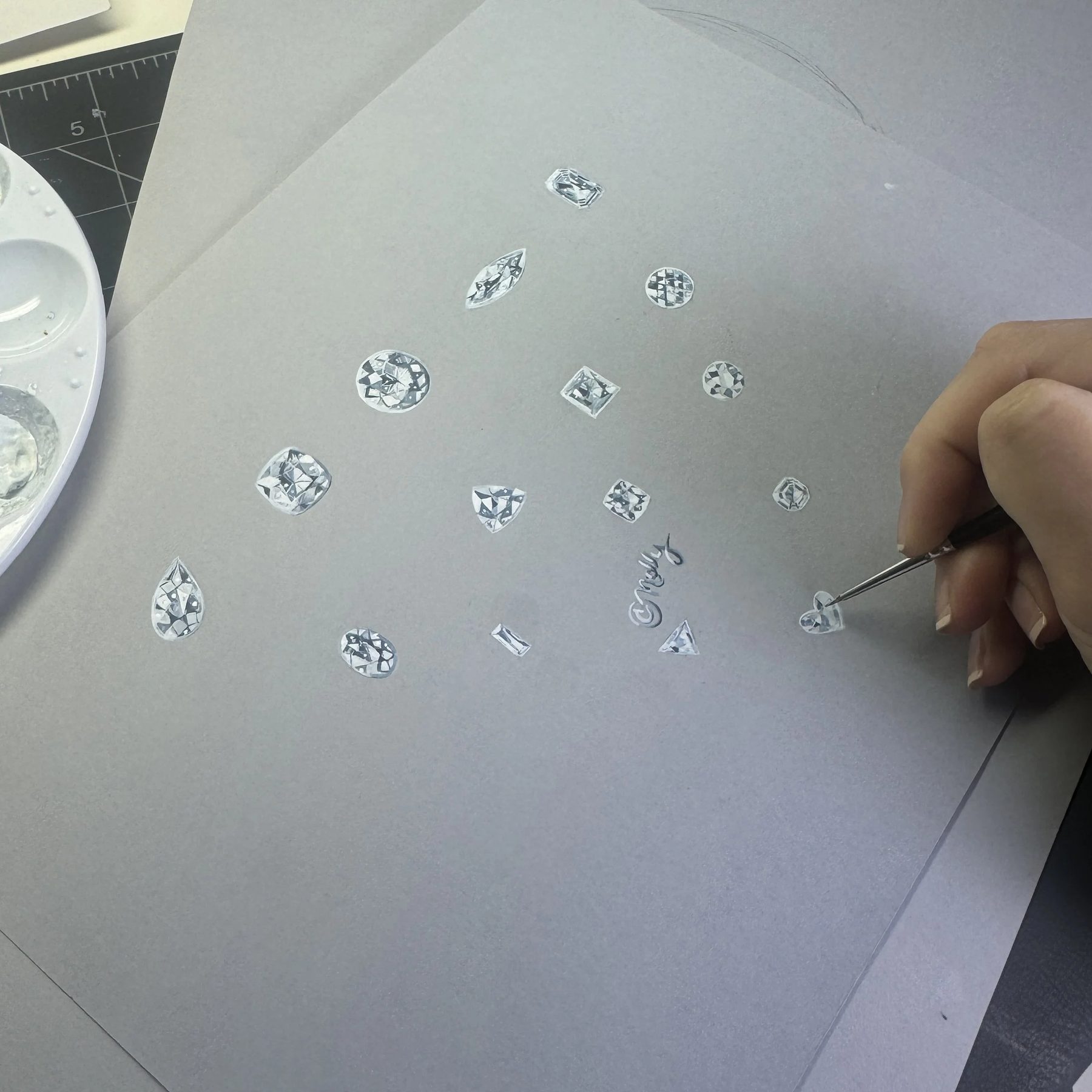 Engagement ring guide by Nelly Creative Studios