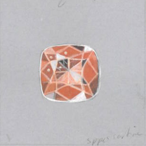 spessartite garnet illustration by Nelly Creative Studios