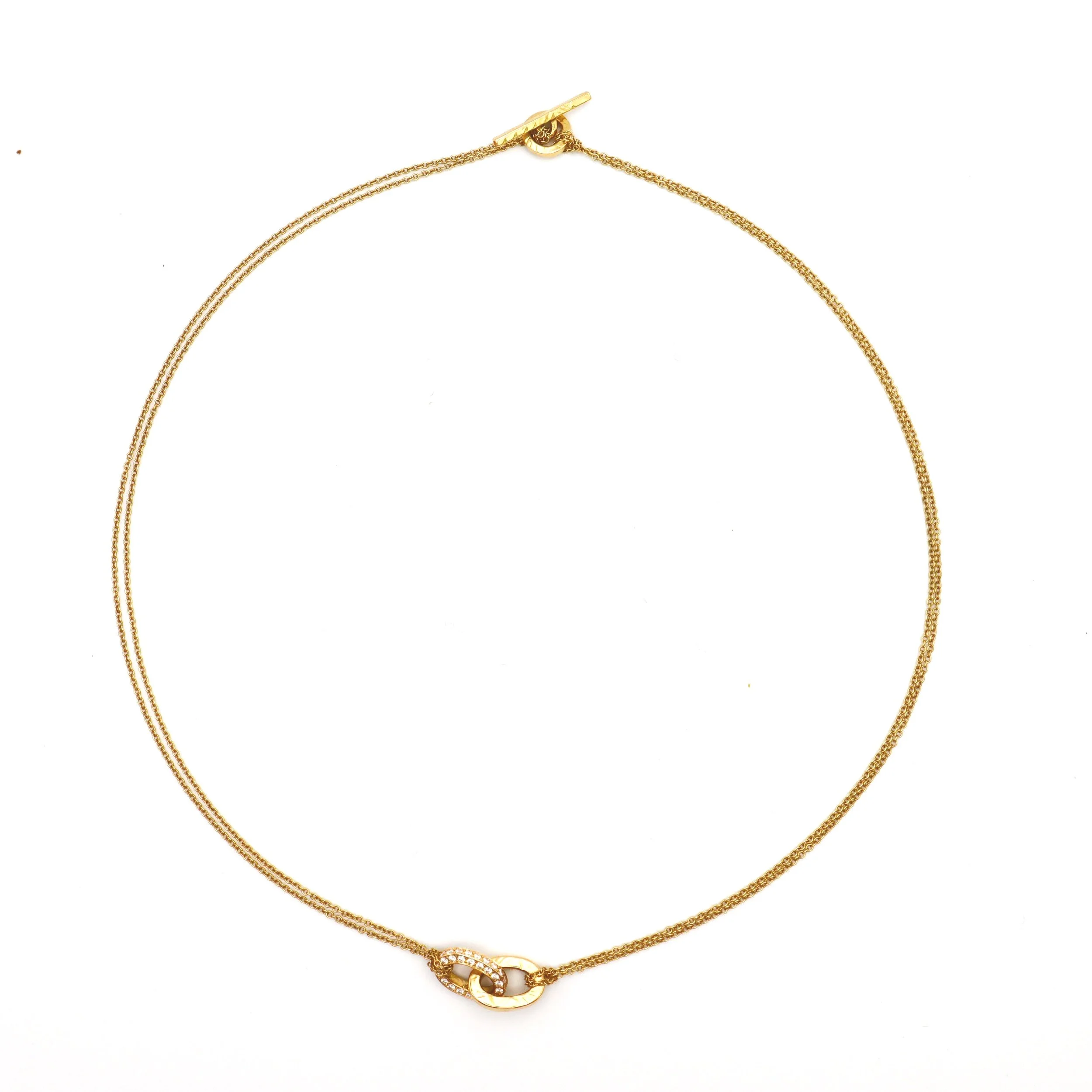 A Link in Love Pavé Diamond Link Necklace by Nelly Creative Studios