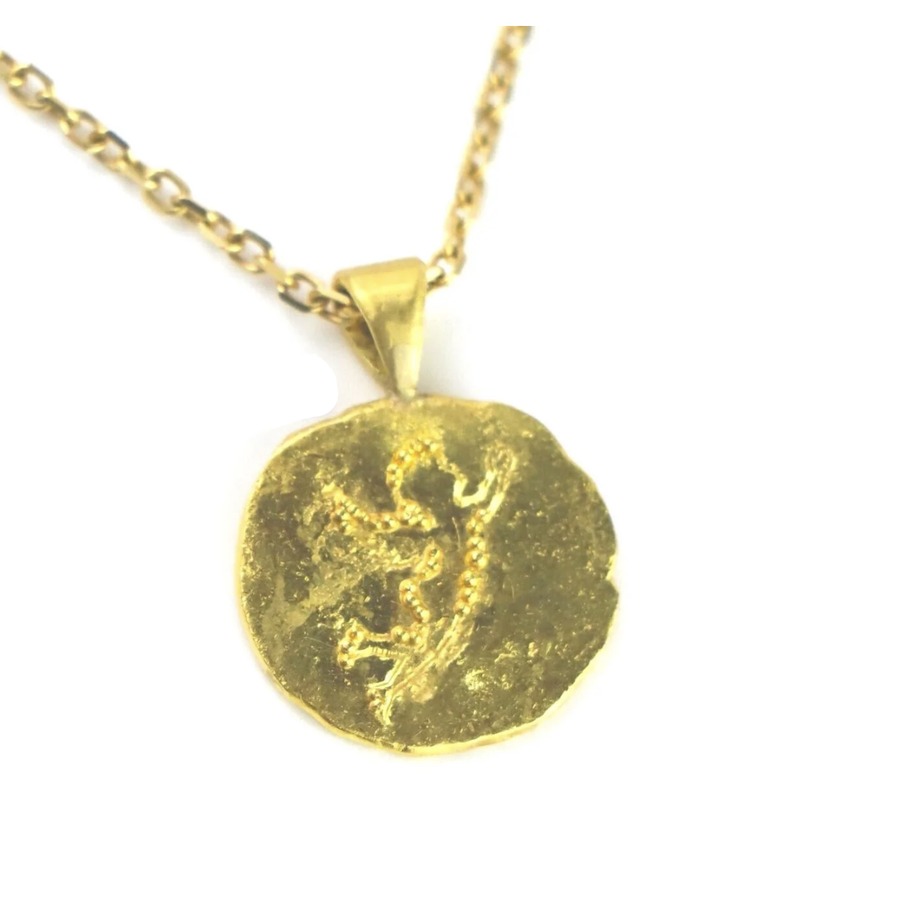 Gold Angel Necklace featuring Granulation by Nelly Creative Studios